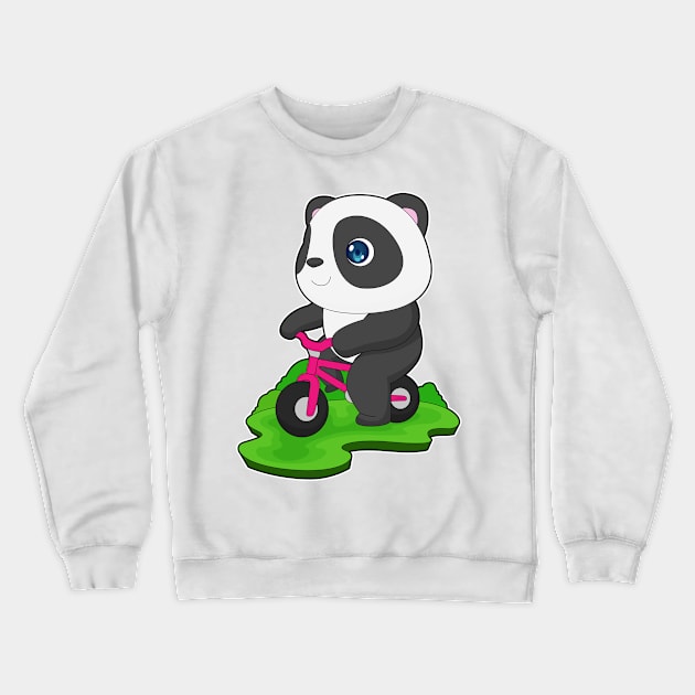 Panda Bicycle Crewneck Sweatshirt by Markus Schnabel